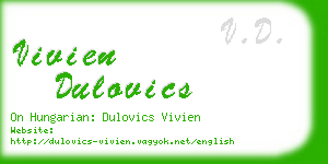 vivien dulovics business card